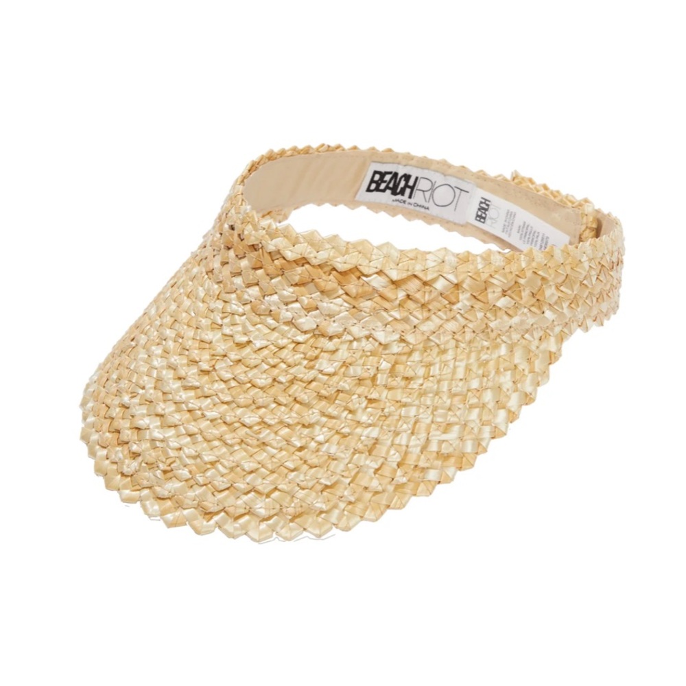 NWT Beach Riot Straw Visor